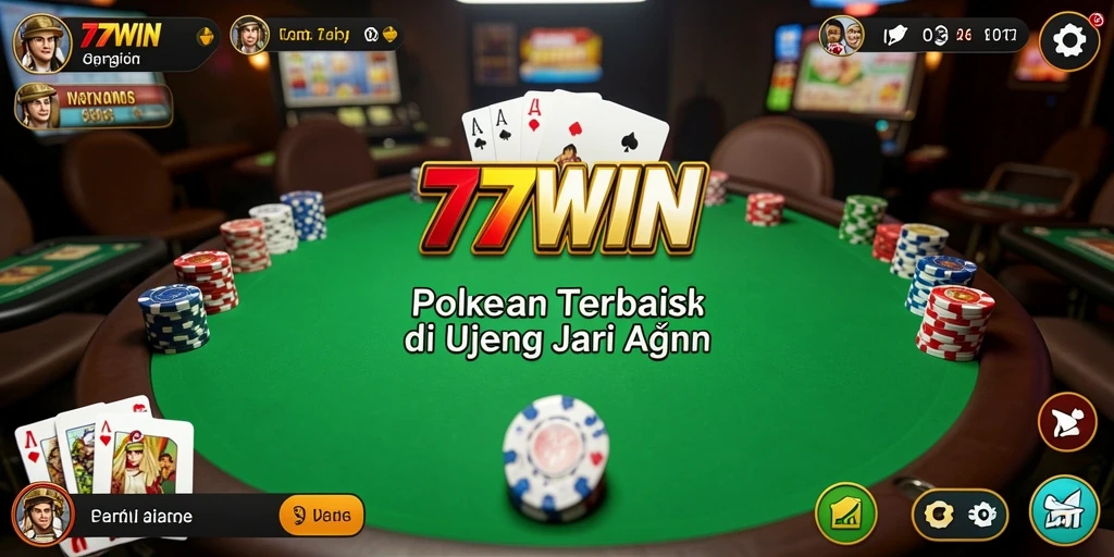 Tampilan gameplay Poker yang mendebarkan dan menantang.