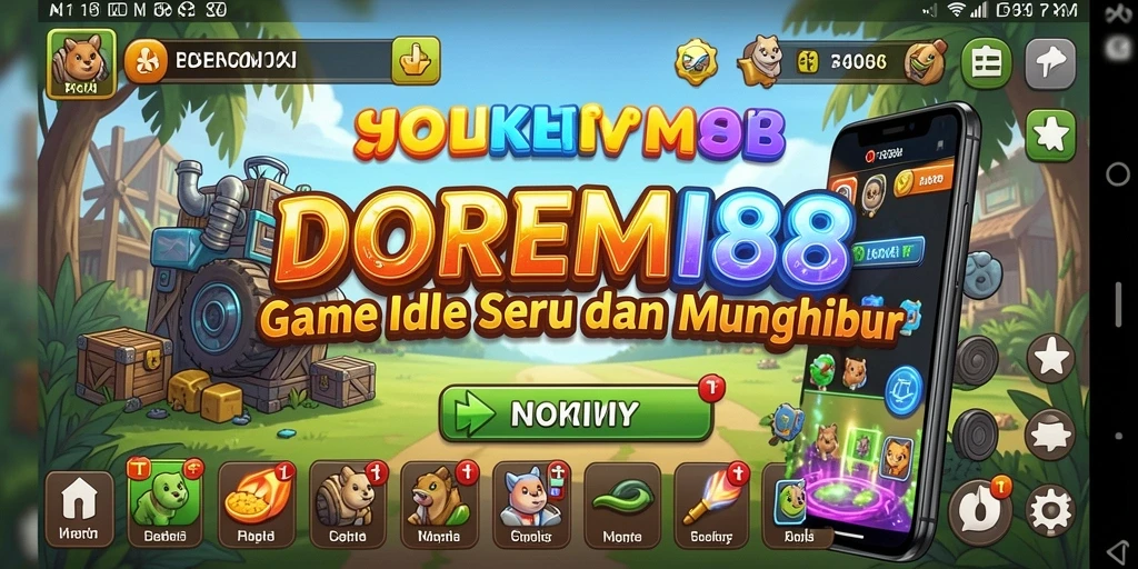 Screenshot gameplay DOREMI88 menunjukkan momen seru saat bermain Idle.