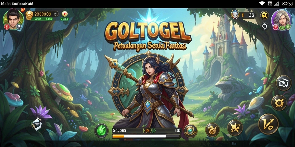 Screenshot GOLTOGEL menampilkan gameplay yang menegangkan dan penuh warna.