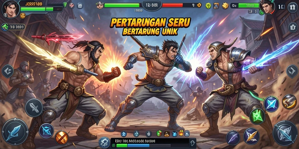 Gameplay seru JOSS188 dengan pertarungan yang intens dan karakter unik.