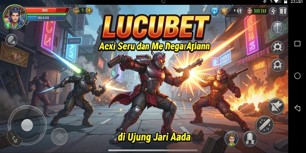 Tampilan gameplay aksi mendebarkan di LUCUBET.