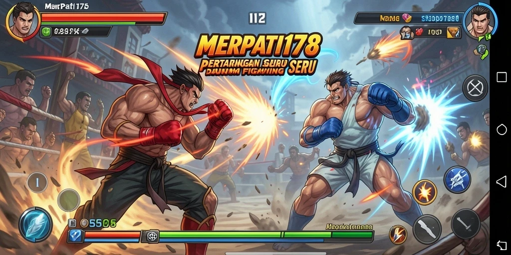 Tampilan gameplay pertarungan seru di MERPATI178