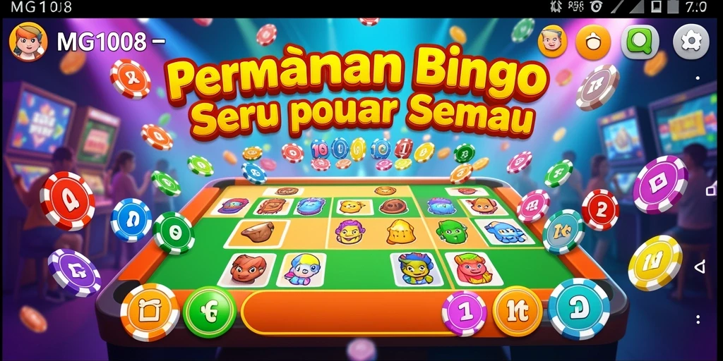 Tampilan gameplay Bingo yang menarik dalam MG108.