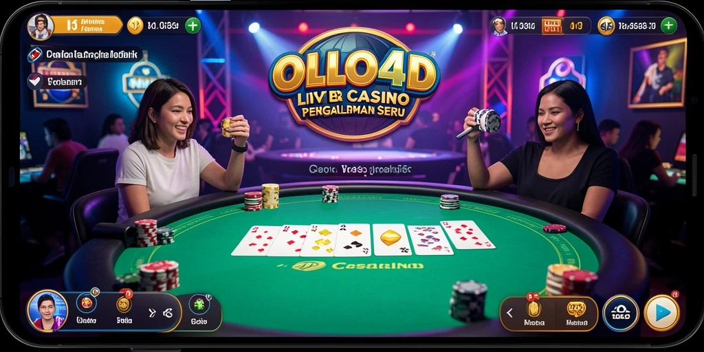 Gameplay seru di OLLO4D dengan dealer langsung dan interaksi antarpemain.