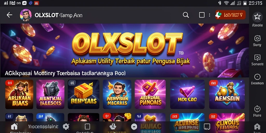 Tampilan antarmuka OLXSLOT yang intuitif dan mudah dipahami.