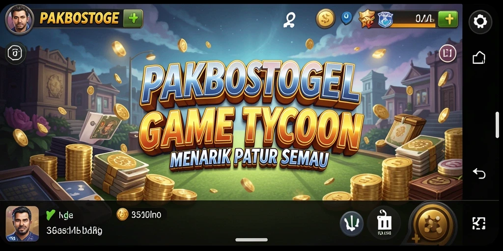 Screenshot PAKBOSTOGEL menampilkan gameplay Tycoon yang seru dan interaktif.