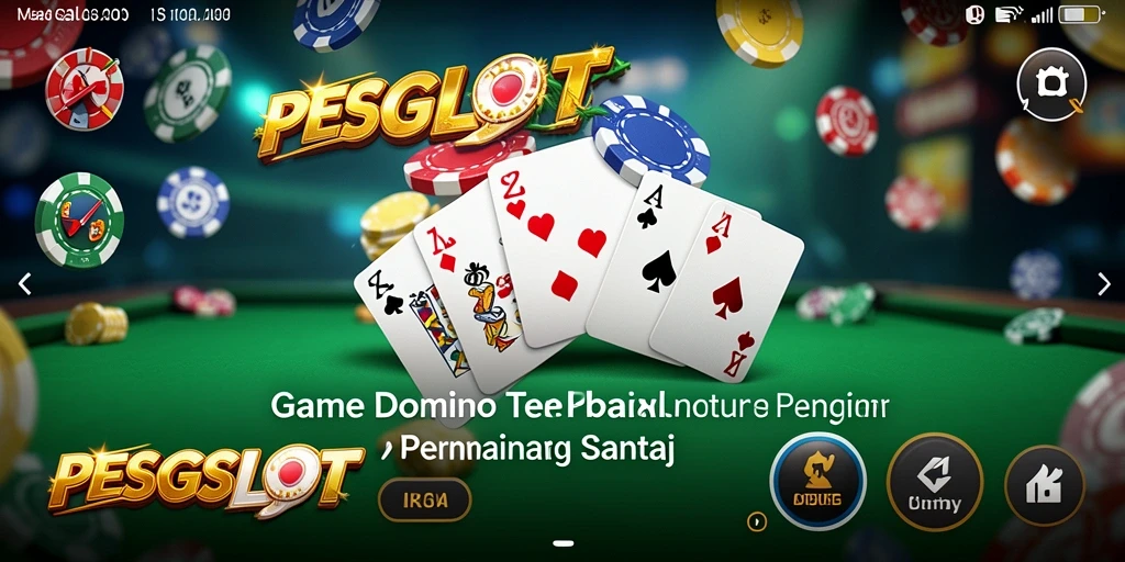 Tampilan gameplay seru dalam PESGSLOT yang menampilkan permainan Domino.