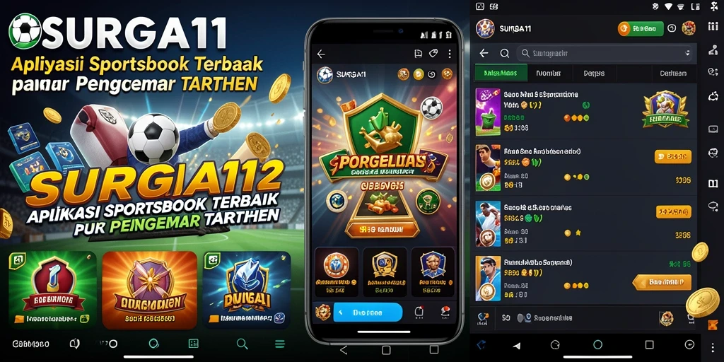 Tangkapan layar utama SURGA11 menampilkan fitur taruhan langsung yang menarik.
